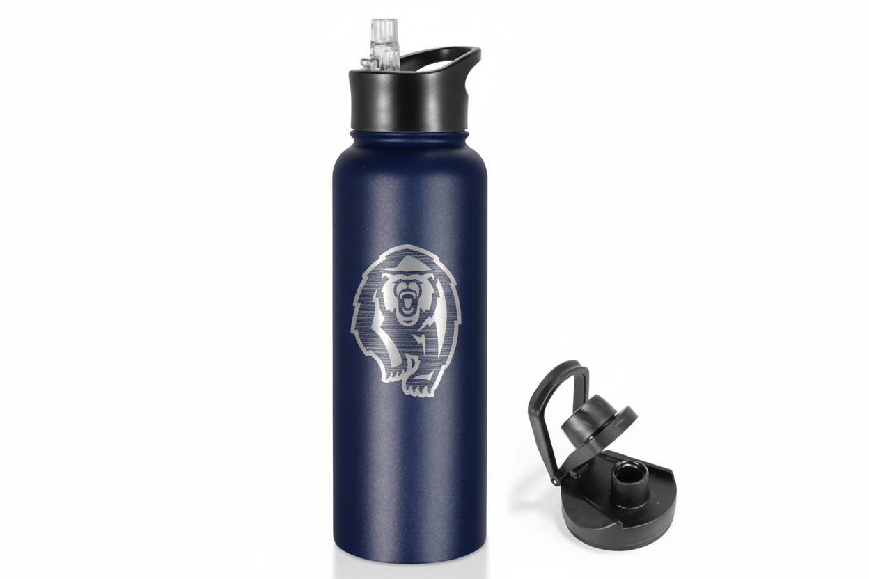 Engraved Grizzly Bear Tumbler