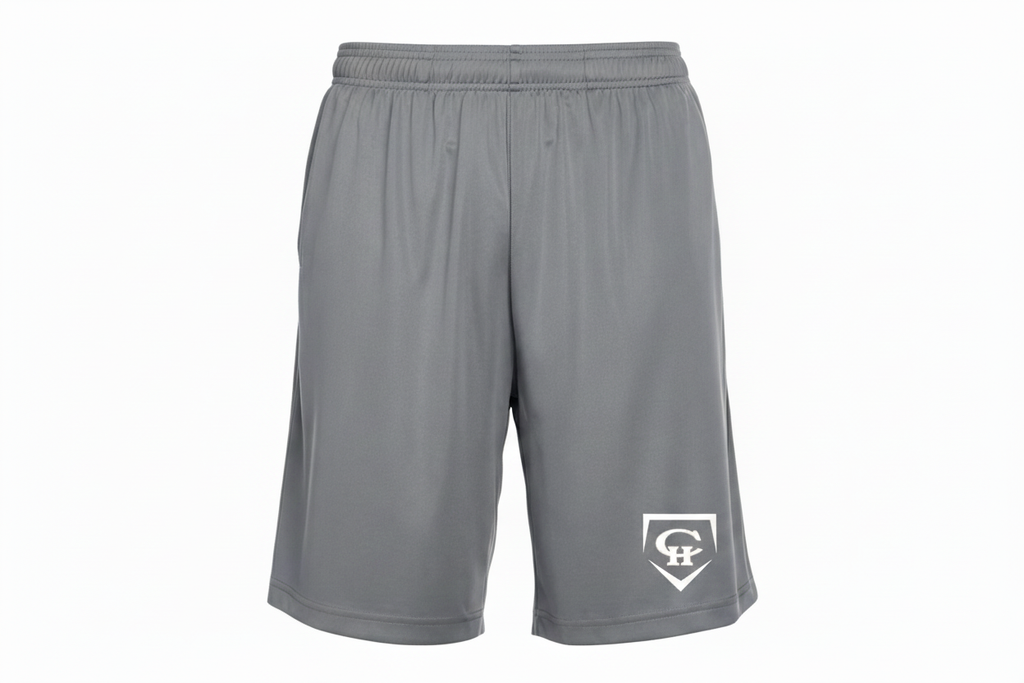 Gray Shorts with Smaller CH Diamond Logo