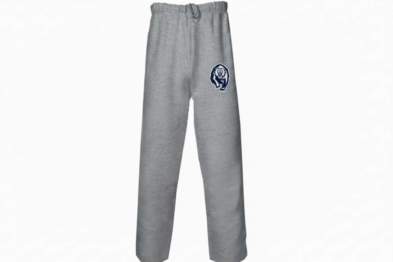 Gray sweatpants with CH Grizzly logo