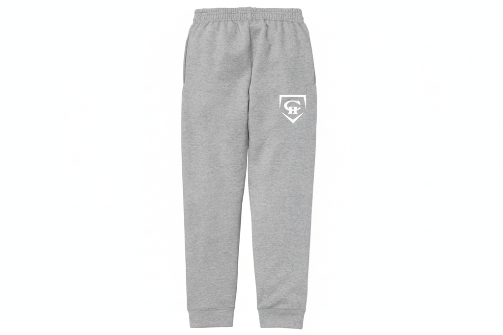 Heather Gray Sweatpants with CH Diamond Logo - No Drawstring