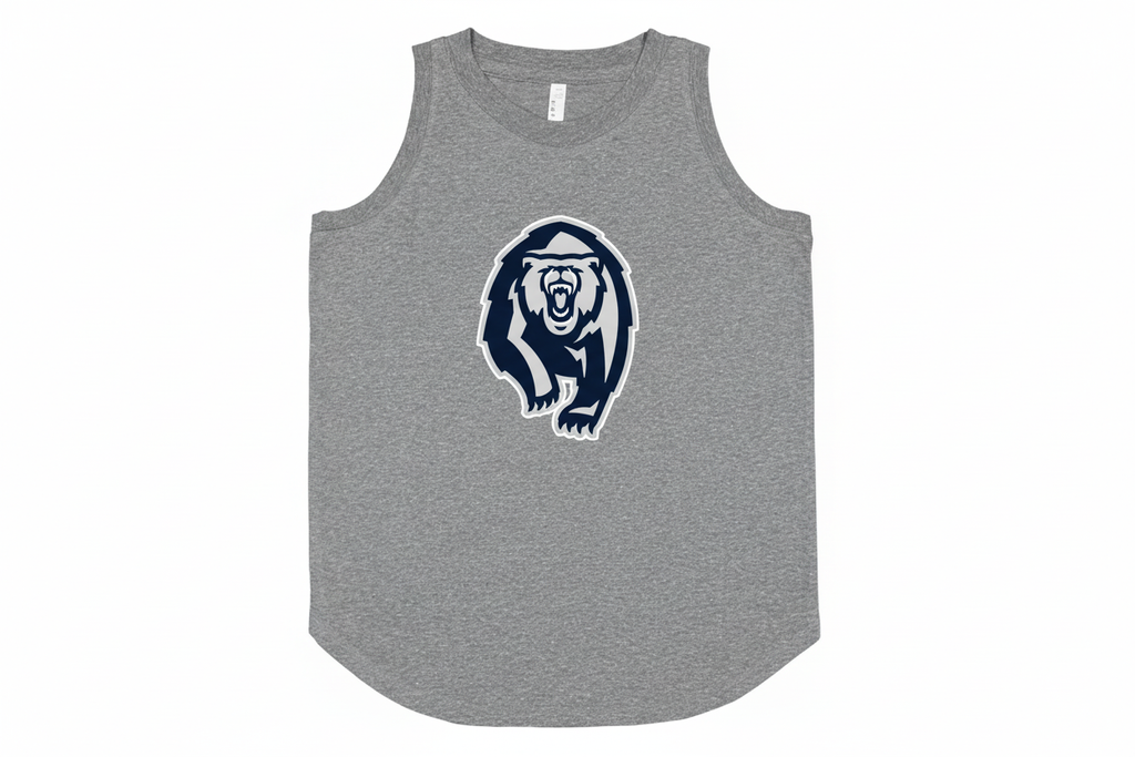 Heather Gray Tank Top with CH Grizzly Logo