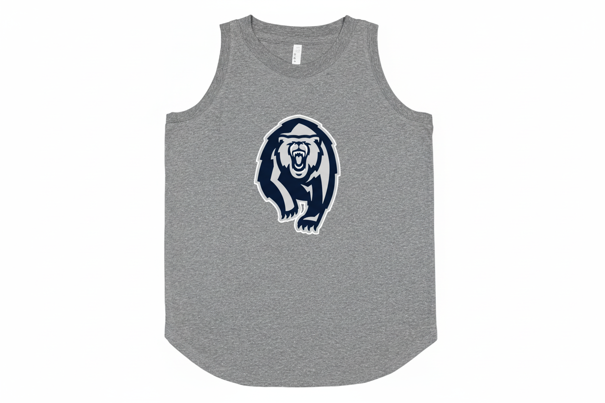Heather Gray Tank Top with CH Grizzly Logo