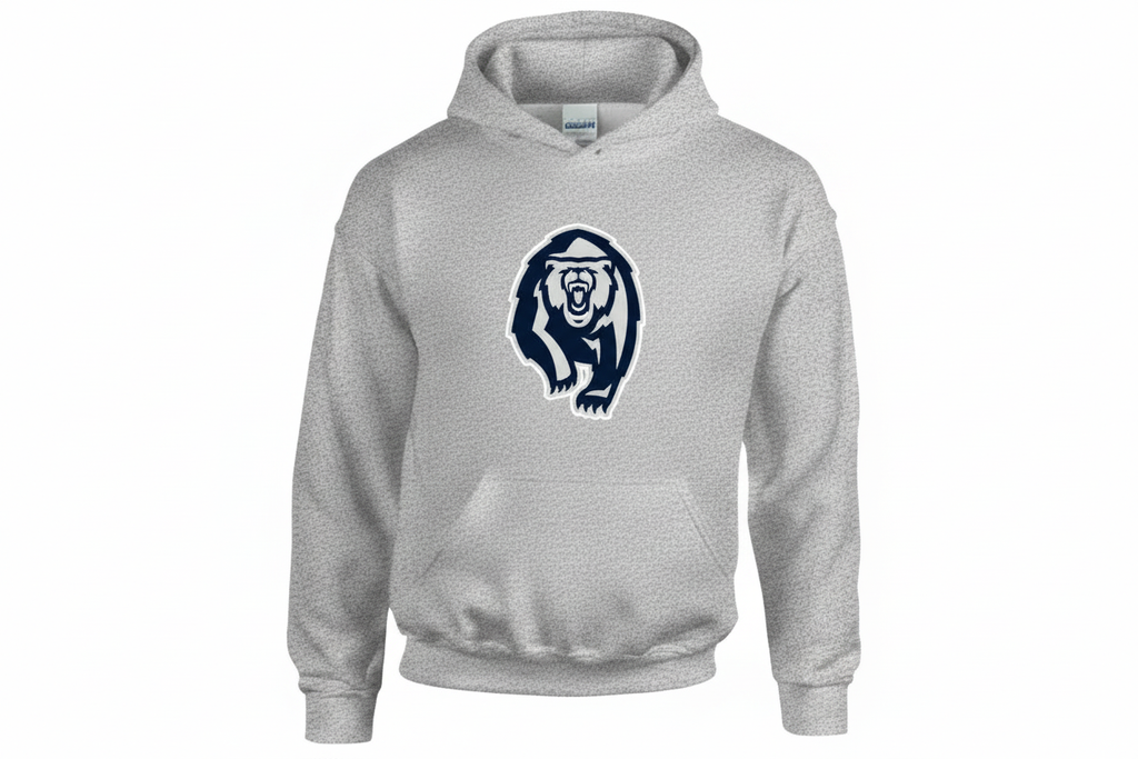 Light Heather Gray Hoodie with Enhanced Texture