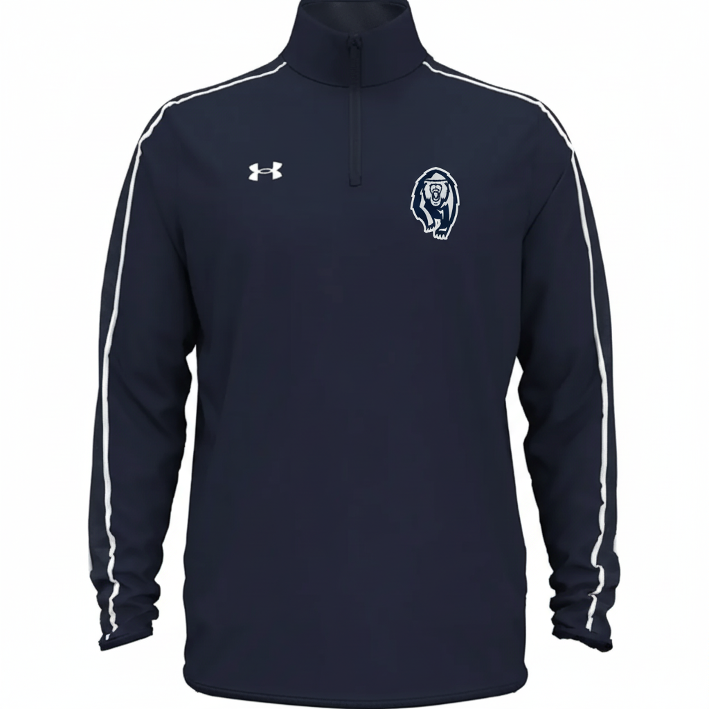 Quarter Zip Sweatshirt - Smaller Logo Right
